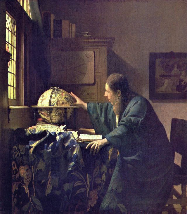 Vermeer. El astrónomo. 1668 (Museo del Louvre)